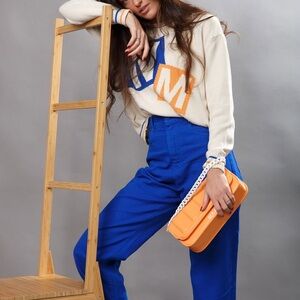 Weekend Max Nara Label-cut Cotton Blend Yarn Sweater Sz: Small US4/6 Fall/Winter